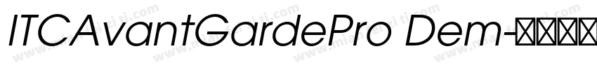 ITCAvantGardePro Dem字体转换